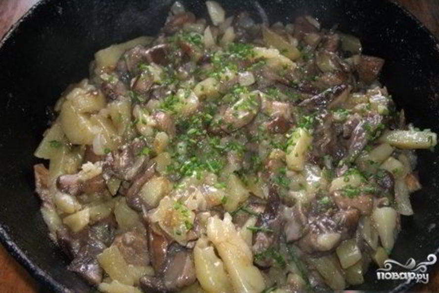 Рецепт подберезовики, жареные с картофелем
