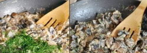 подберезовики, жареные со сметаной. Шаг 5