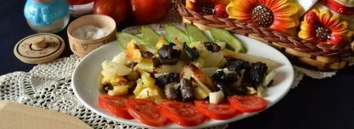 подосиновики жареные с картошкой. Шаг 8