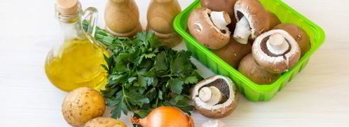 постные фаршированные шампиньоны. Шаг 3