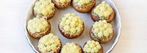 постные фаршированные шампиньоны. Шаг 16