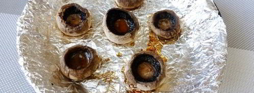 шампиньоны, фаршированные чечевицей. Шаг 5