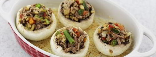 шампиньоны фаршированные мясом. Шаг 8