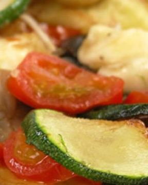 Шампиньоны с брынзой