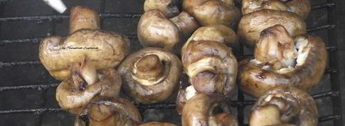 шампиньоны, запеченные на мангале. Шаг 3