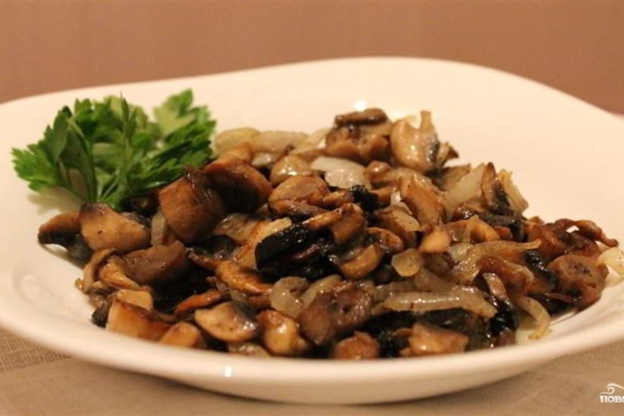 Рецепт шампиньоны жареные