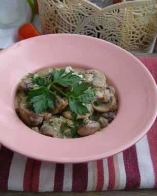 Тушеные грибы в мультиварке