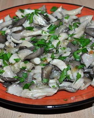 Вешенки жареные