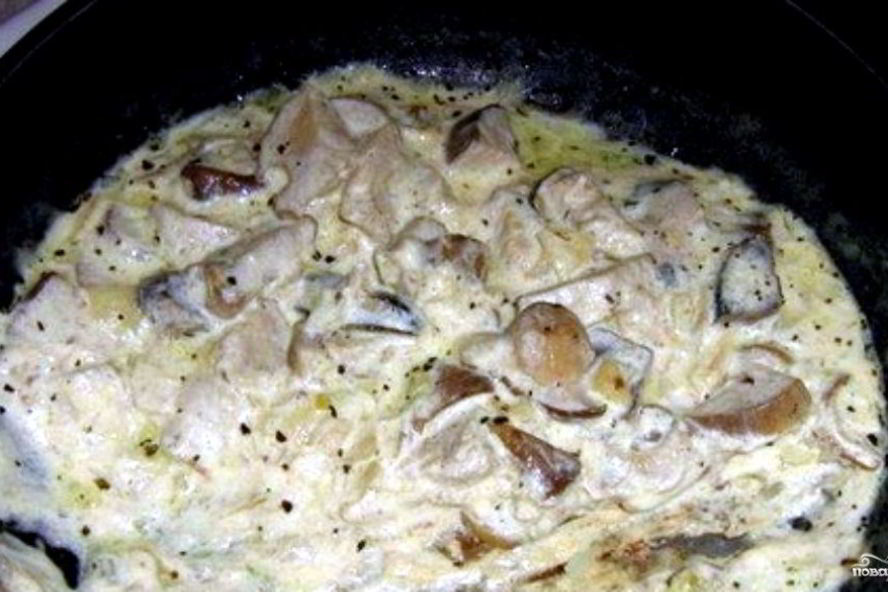 Рецепт волнушки, жареные в сметанном соусе