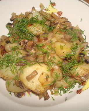Жаренка с грибами