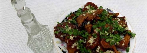 жареные грибы с чесноком. Шаг 7