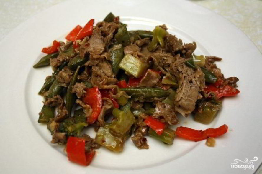 Рецепт гуляш из говядины с овощами