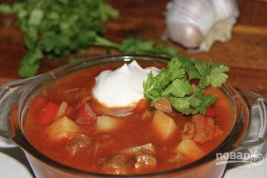 Рецепт гуляш из говядины с паприкой