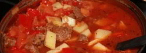 гуляш из говядины с паприкой. Шаг 5