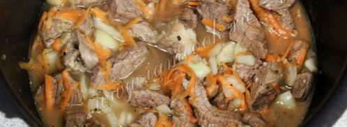 гуляш из говядины в мультиварке. Шаг 5