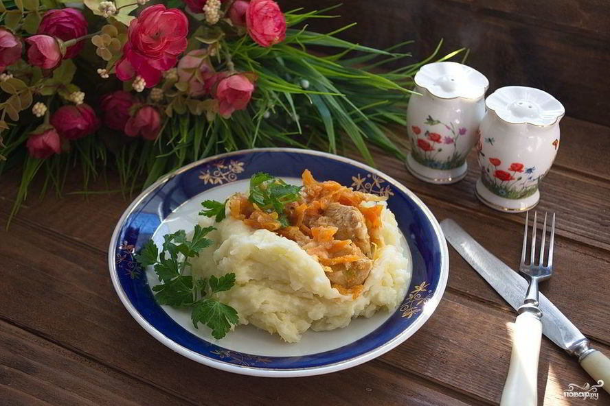 Рецепт гуляш из индейки с картошкой