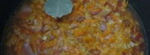 гуляш из курицы в мультиварке. Шаг 7