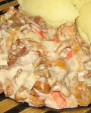 Гуляш из лисичек