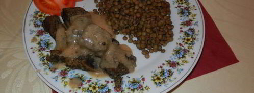 гуляш на пару с зеленой чечевицей. Шаг 5