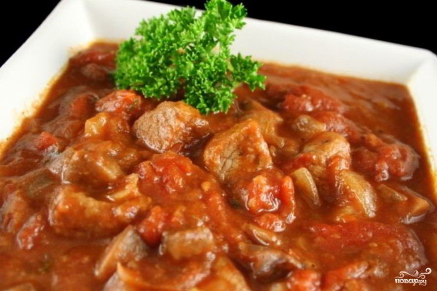 Рецепт гуляш с подливой