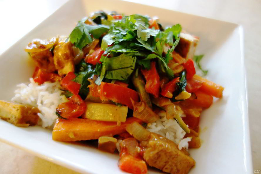 Рецепт гуляш соевый со сладким перцем