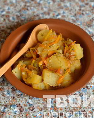 Постный картофельный гуляш