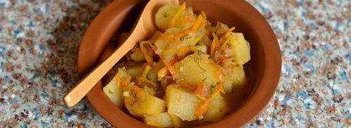 постный картофельный гуляш. Шаг 10