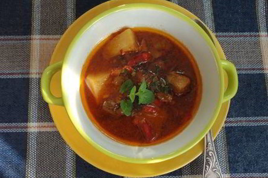 Рецепт суп-гуляш остренький