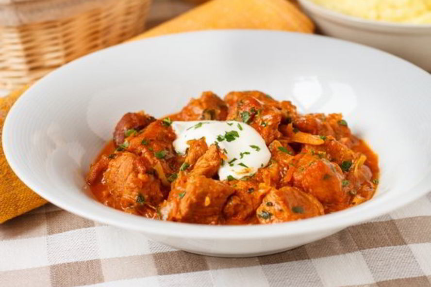 Рецепт свинина, тушенная с капустой a la гуляш