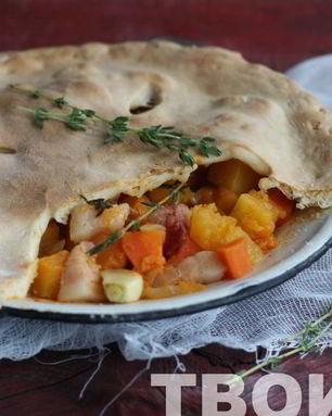 Тыквенный гуляш с беконом