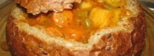 венгерский суп-гуляш в хлебе. Шаг 5