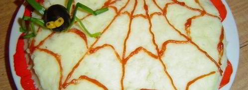 картофельное пюре паучки. Шаг 2