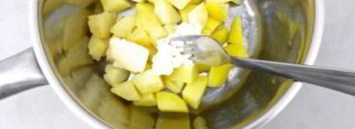 картофельное пюре с креветками. Шаг 2