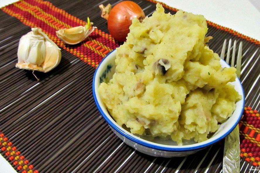 Рецепт картофельное пюре с шампиньонами