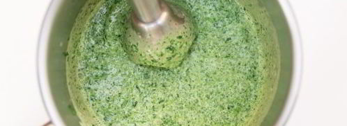 картофельное пюре со шпинатом и чесноком. Шаг 7