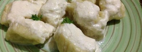 картофельные ньокки с соусом из горгонзолы. Шаг 8