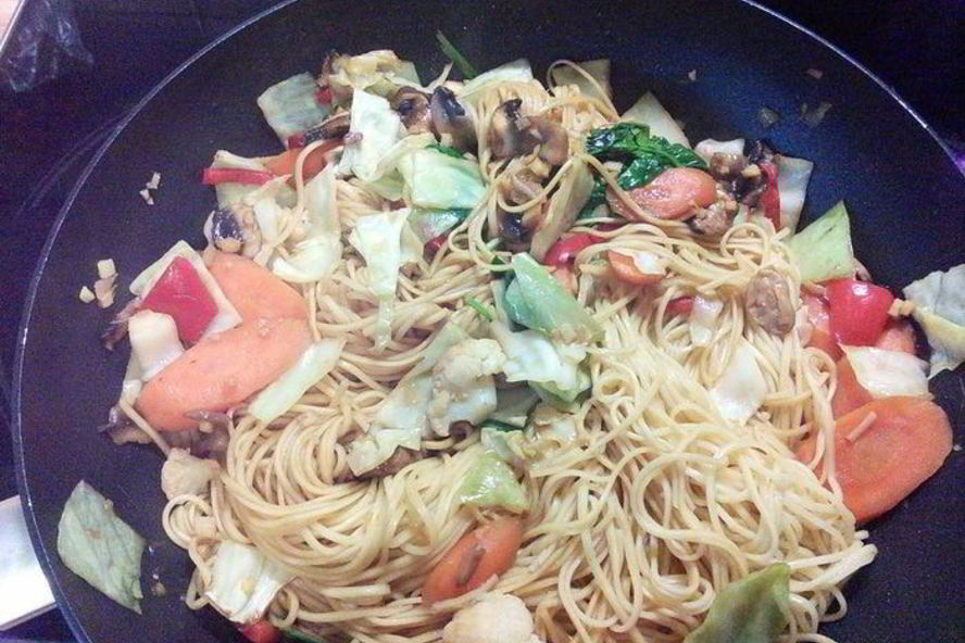 Рецепт китайская лапша с овощами