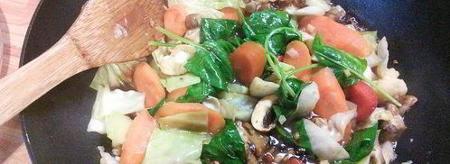 китайская лапша с овощами. Шаг 5