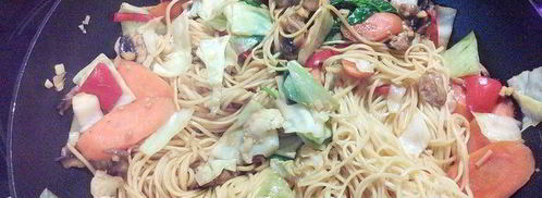 китайская лапша с овощами. Шаг 6