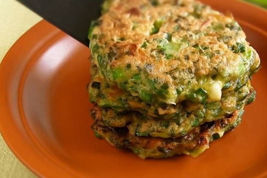 Рецепт быстрые котлетки из зеленого лука