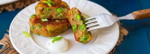 картофельные котлеты алу тикки. Шаг 16