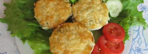 картофельные котлеты с фаршем, сыром. Шаг 10