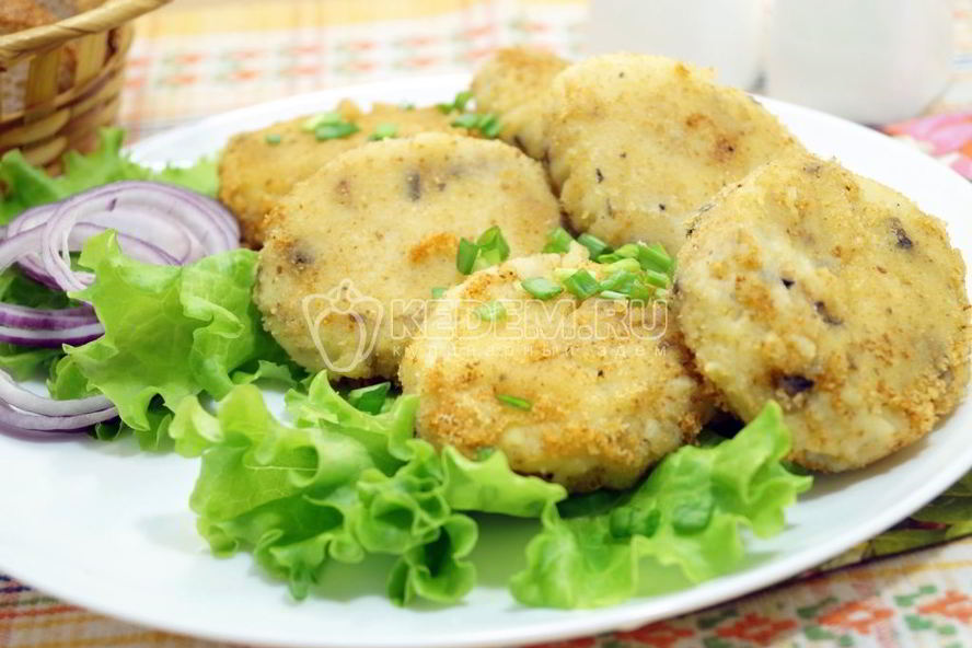 Рецепт картофельные котлеты с грибами