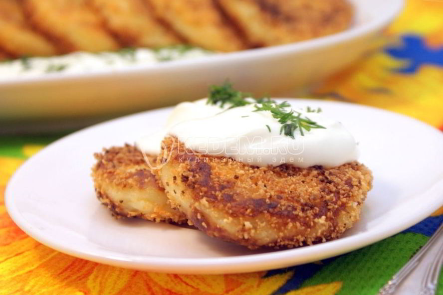 Рецепт картофельные котлеты с сыром