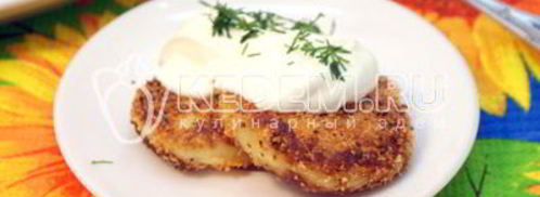 картофельные котлеты с сыром. Шаг 6