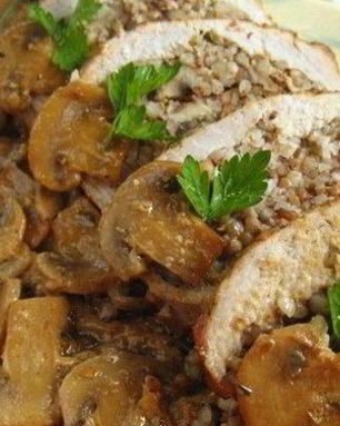 Котлеты, фаршированные гречкой и грибами