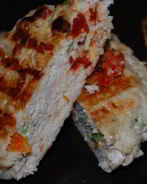 Котлеты из индейки с помидорами и сыром