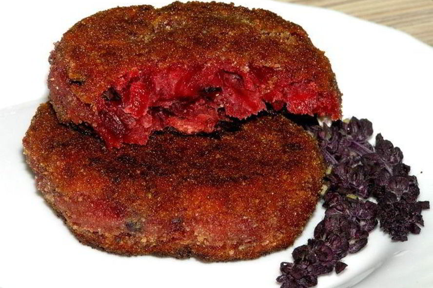 Рецепт котлеты из свеклы с базиликом