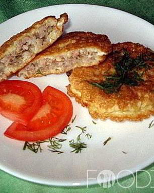 Котлеты из вафельных коржей