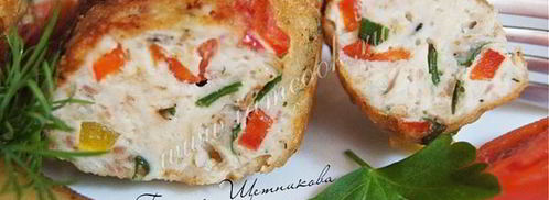 котлеты с болгарским перцем , беконом и зеленью. Шаг 8